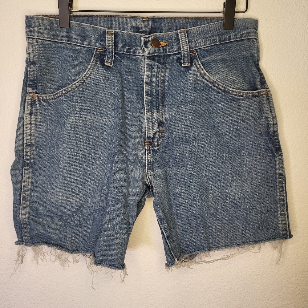 Rustler Raw Hem Jean Short Shorts size 30